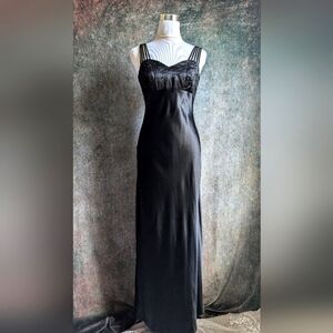Vintage 90s All That Jazz Satin Evening Prom Dress NWOT